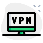 Desktop virtual private network for secured internet connectivity icon