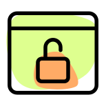 Unlocking a secure web login for admin icon