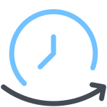 flecha del reloj icon