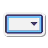 드롭 다운 필드 icon