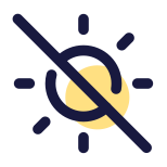 Não expor à luz solar icon