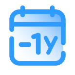 Minus 1 Year icon