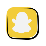 Logotipo de Snapchat Circled icon