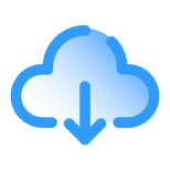 Von der Cloud herunterladen icon