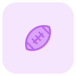 American football oval shape ball layout indication icon