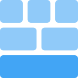 Bottom bar and upper tile section bar icon