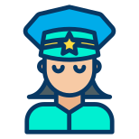 外部女警察法律与犯罪 kiranshastry-线性颜色 kiranshastry icon