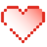 Corazón del pixel icon