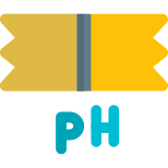 PS testing paper acid and basic chemical analysis icon