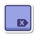 Delete Key icon