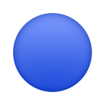 蓝色圆圈表情符号 icon