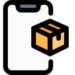 Online tracking of parcel delivery realtime location icon