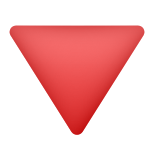 Red Triangle Pointed Down icon