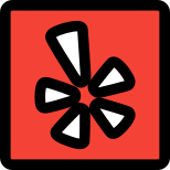 Yelp mobile app which publish crowd-sourced reviews about businesses. icon