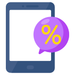 Mobile Discount Chat icon