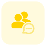 Multiple user chat messenger application function layout icon