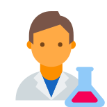 Scientist Man Skin Type 3 icon