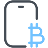 bitcoin-teléfono inteligente icon