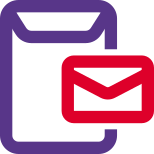 Office mail and envelope icon