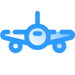 Flugzeug von vorn icon