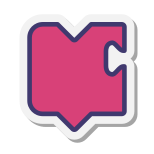 Розовый блок icon