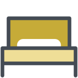 Cama individual icon