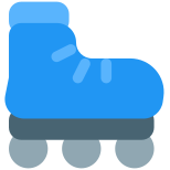 Rollerblade shoes for the extreme sports layout icon