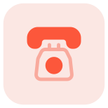 Landline number for the services in hotel room icon