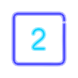 2  в закрашенном квадрате icon