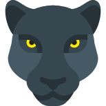 Jaguar preto icon