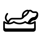 Собака плавает icon