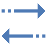 Setas horizontais de classificação icon