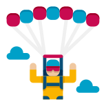 Parachuting icon