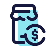 Mobile Shop Coins icon