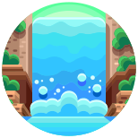 Waterfall icon