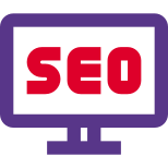 Seo enhancement of web content on computer icon