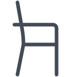 cadeira de jantar-side-vew icon