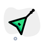 Electric guitar for a rock concert Layout icon