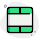 Blank cell spread-sheet cell section interface key icon