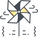 Papier-Windmühle icon