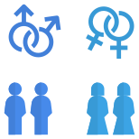 カップル男性女性 icon