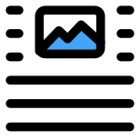 Top picture document attachment page-layout setting interface icon