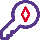 Ethereum digital secure key authentication login logotype icon