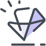 Diamante scintillante icon