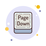 botão de página para baixo icon