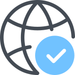 проверенный глобусом icon