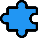 Puzzle in business solving isolated on background icon