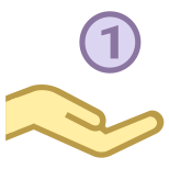 Coin in Hand icon