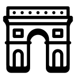 Arc de triomphe icon