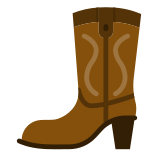 cowgirl boot icon